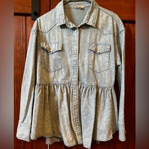 1.4.3. Story by Line Up Denim Paisley Shirt